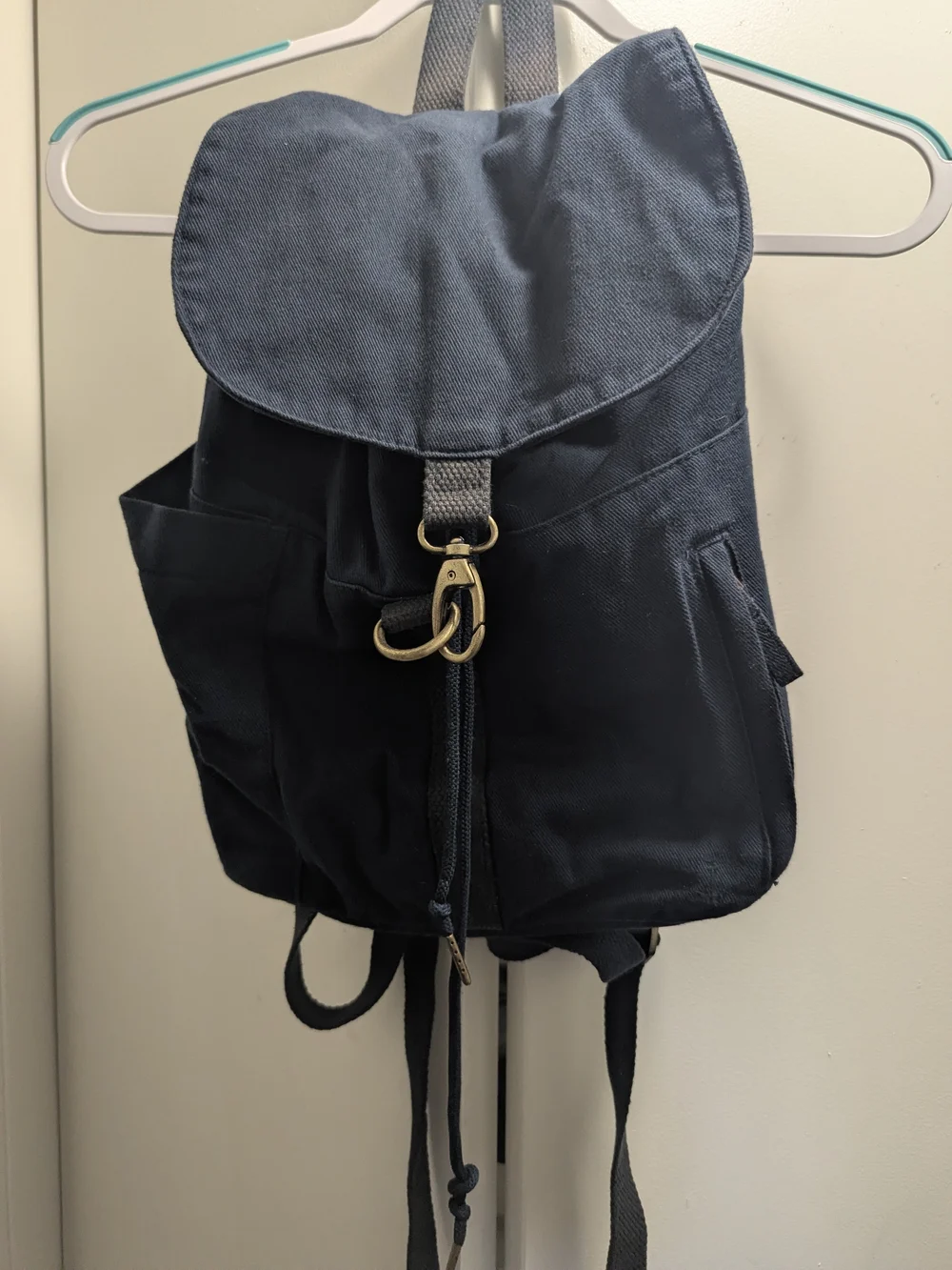 Navy Canvas Backpack